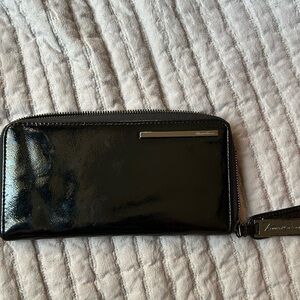 Kenneth Cole Black Patent Leather Wallet
